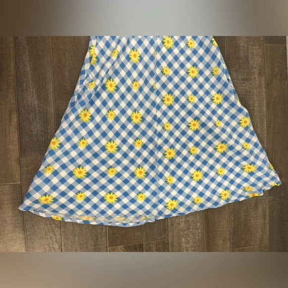 NEW STAUD Mini Milla Gingham Daisy Plaid Dress - Picture 4 of 14